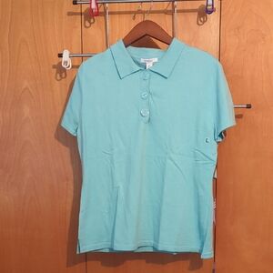Dressbarn XL Light Blue Collared Blouse